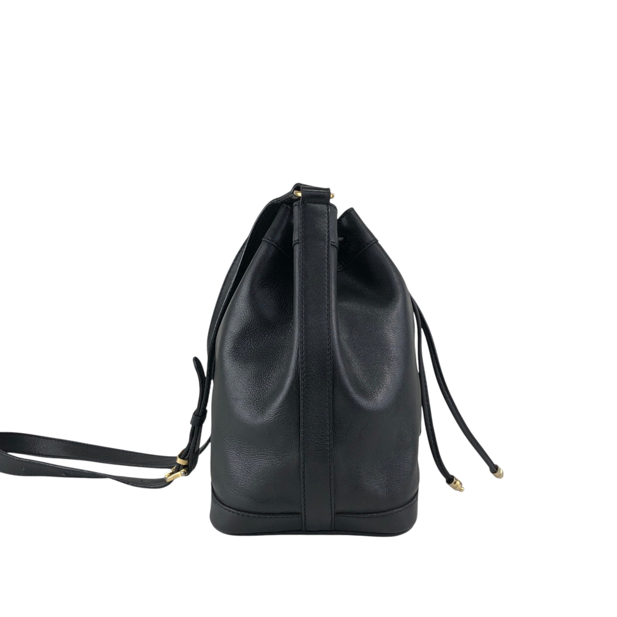 CELINE セリーヌ ショルダーバッグ ブラック ブラゾン型押し レザー