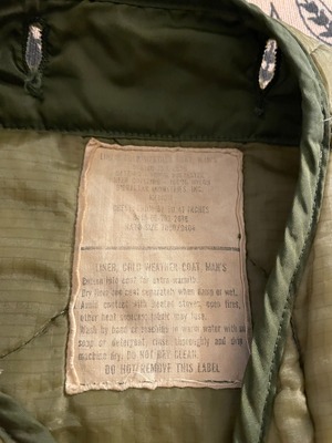 US Army Military / M65 LINER VEST / REMAKE