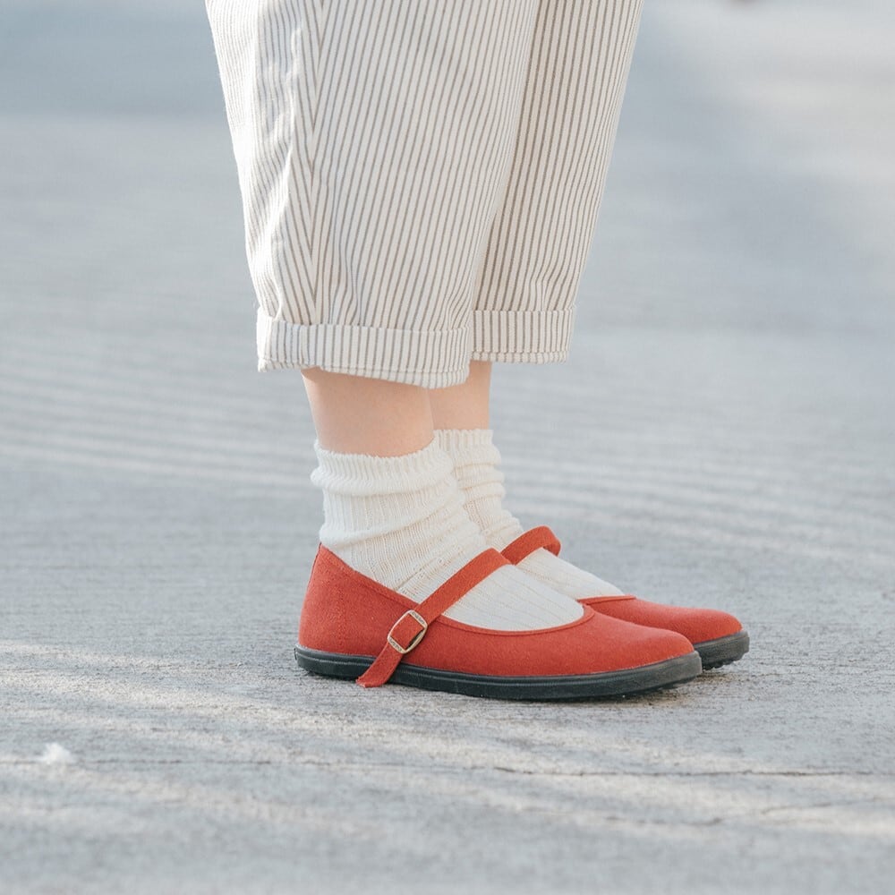 ストラップシューズ レッド | hanamikoji shoes - 花見小路 -【公式