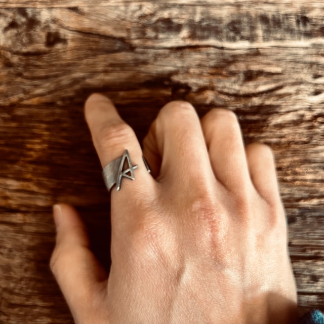 Silver Motif Ring Original（7号-11号）