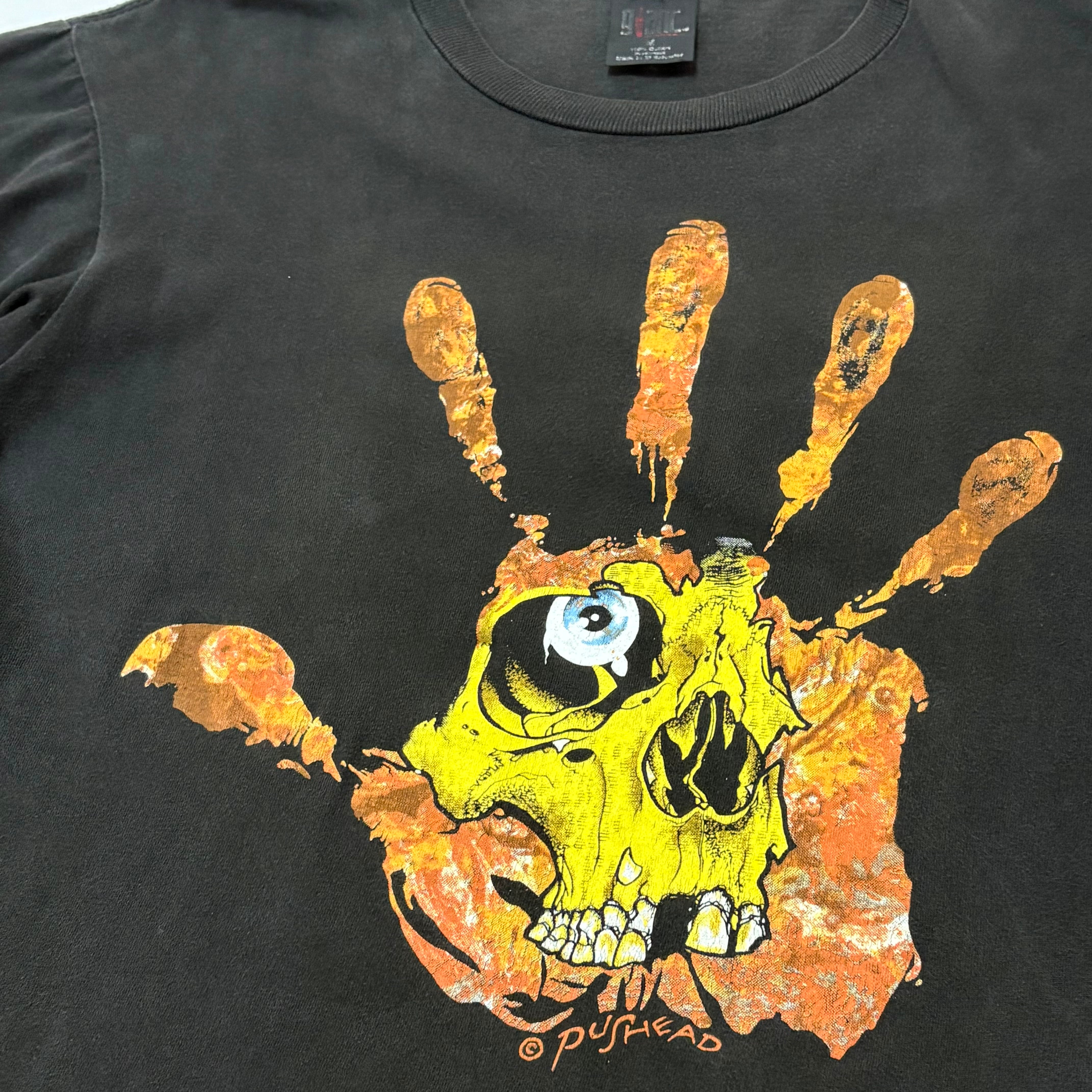 90s' PUSHEAD パスヘッド HAND OF FEAR Tシャツ | BANCA