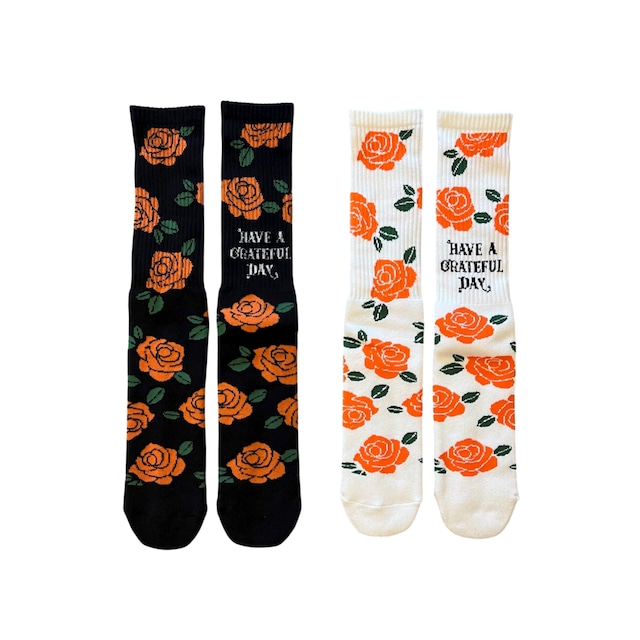 HAVE A GRATEFUL DAY # Crew Socks 2Pair