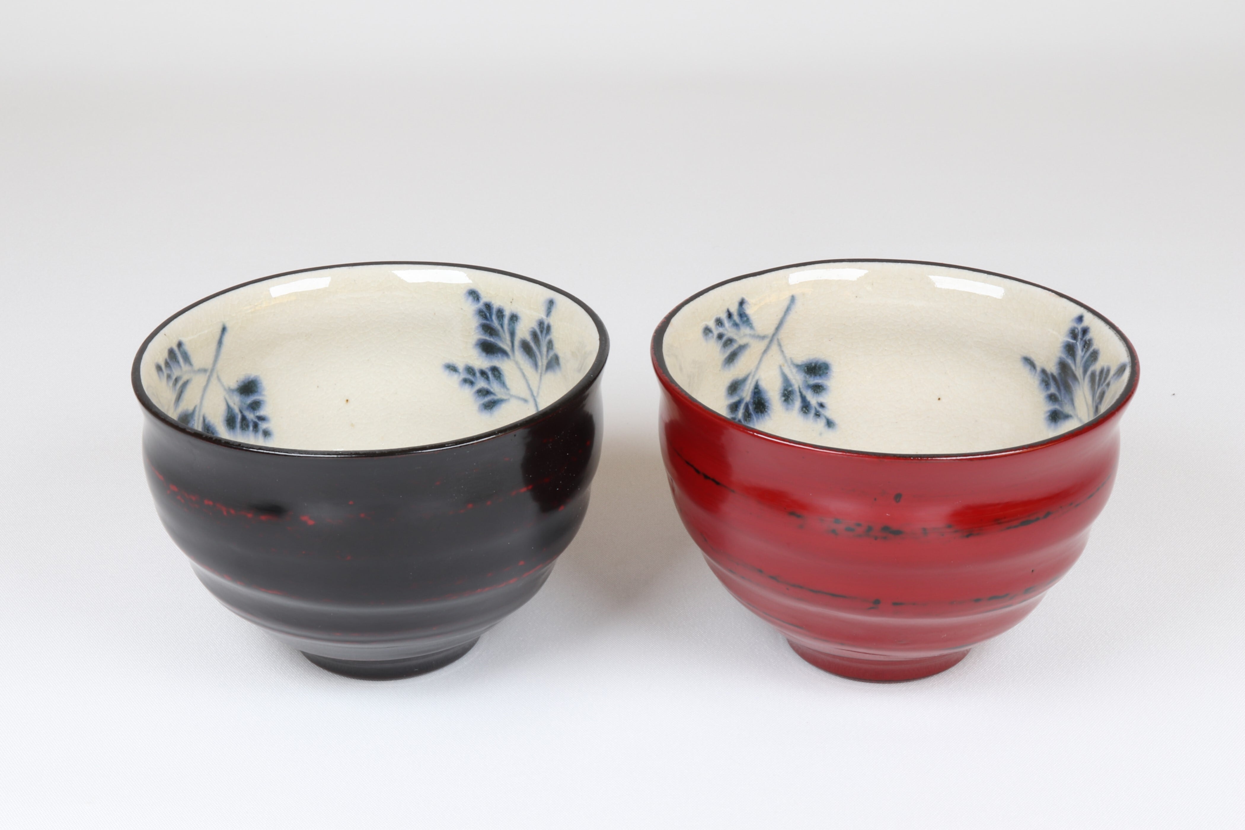 漆陶 たっぷり碗 シダ【B級品】