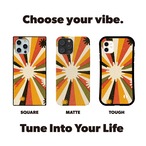 iPhoneケース サイケデリック 放射柄｜60s 70s ヴィンテージ風 RETRO012