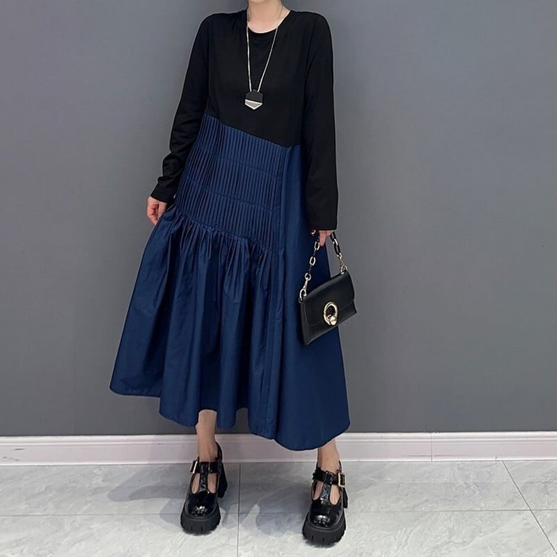 ウエストプリーツワンピース ON0268