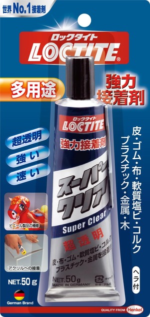 【在庫のみ】ヘンケルジャパン（ロックタイト LOCTITE） スーパークリア50g