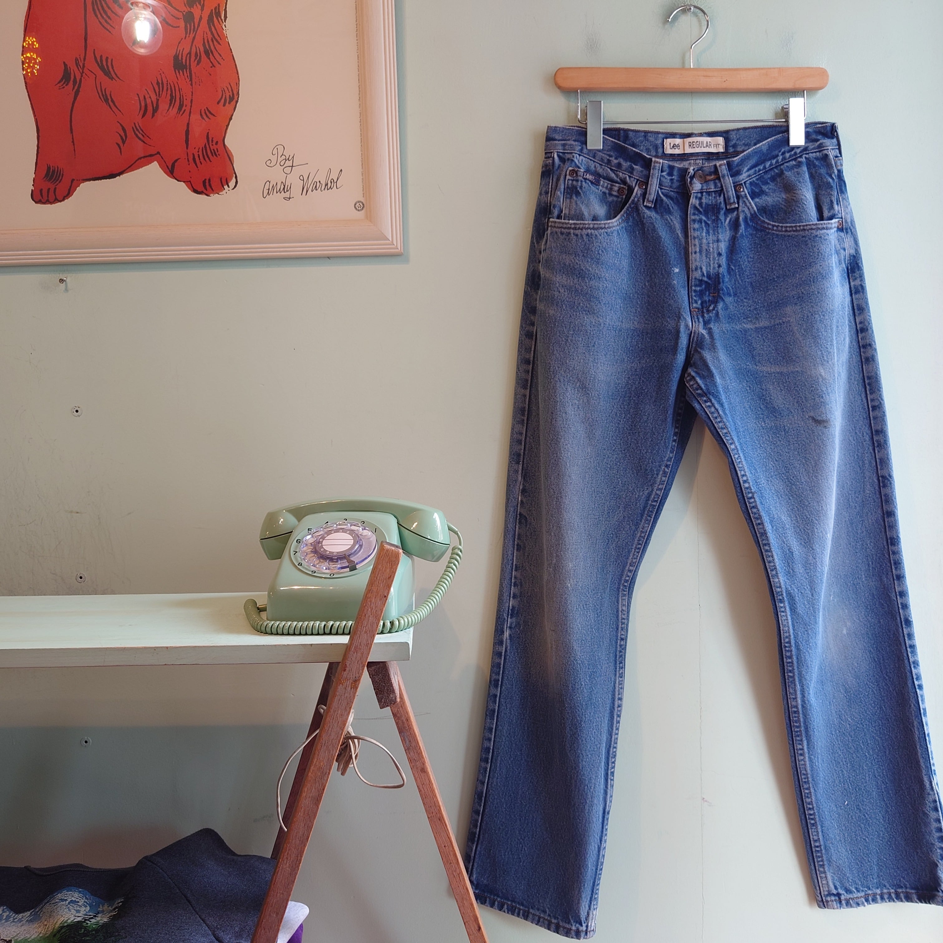90s L.L.Bean イージー デニム パンツ テーパード アイスブルー 80s 