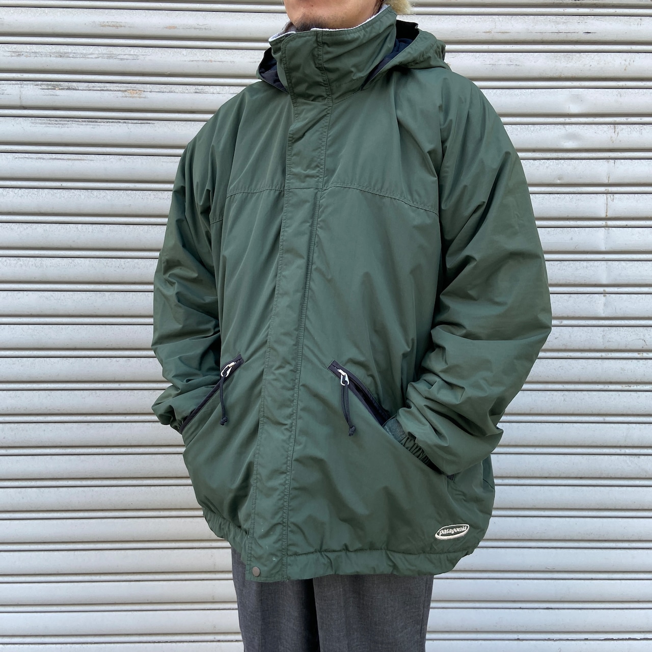 00s patagonia パタゴニア フュージョンジャケット グリーン XL