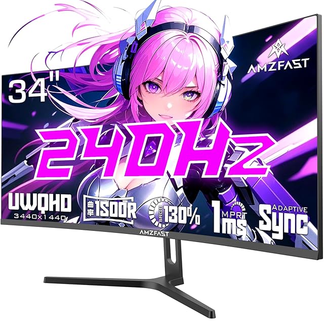 AESNO 34インチゲーミングモニター Amazon.co.jp: AESNO 34 インチ 1500R コンピュータ モニター