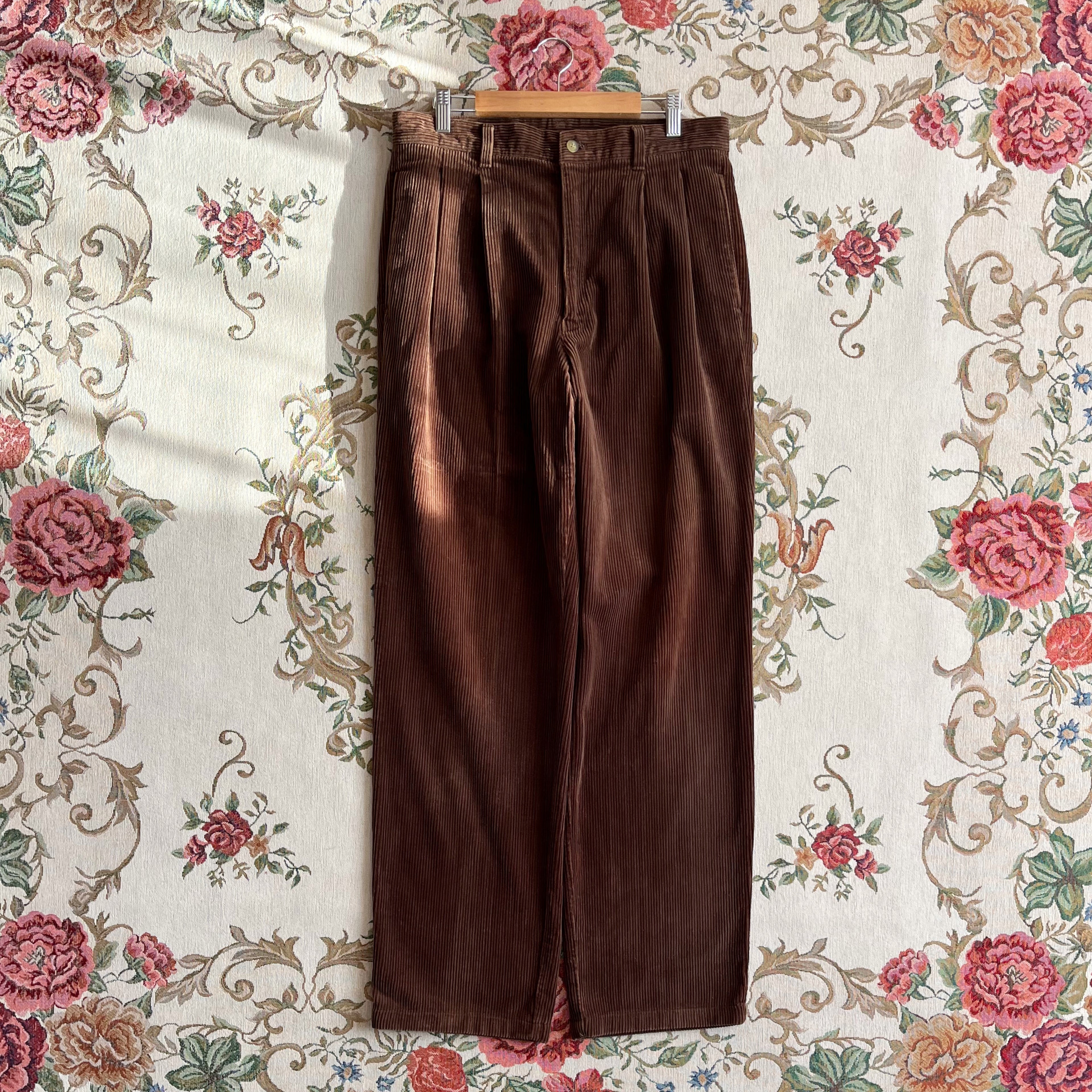 retro brown corduroy pants