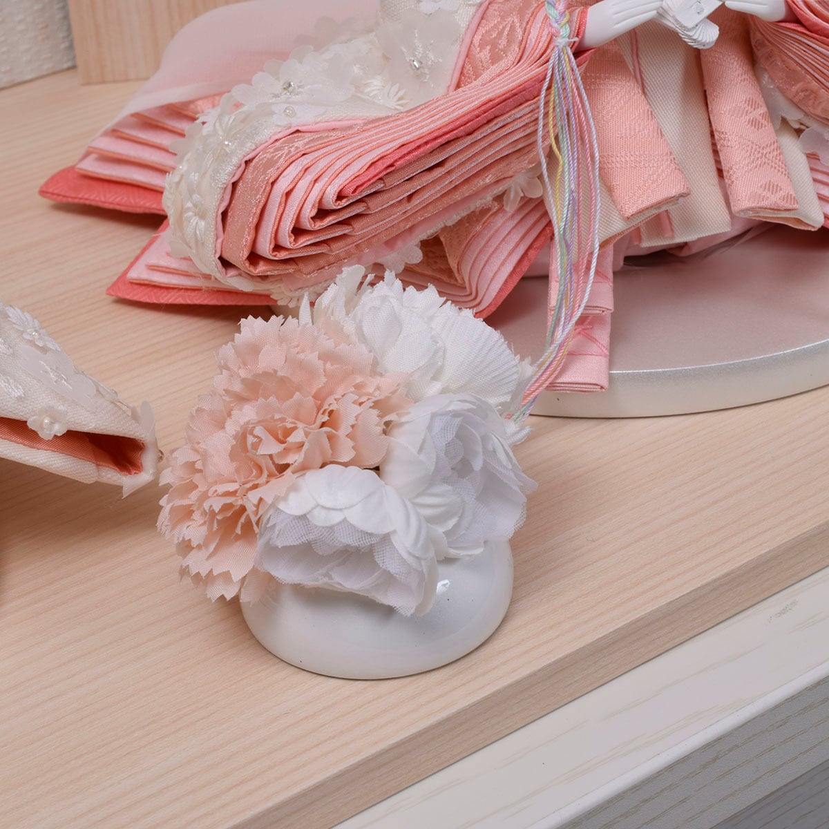 雛人形 親王飾り【Little Flower Flora】おしゃれ｜モダン