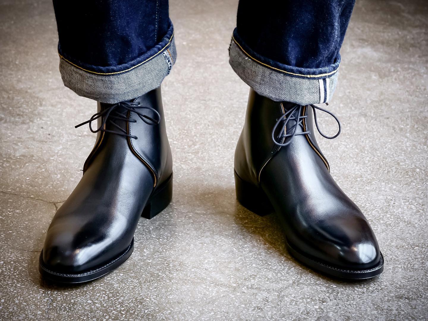 Schnieder Riding Boots × UW / George Boots / Black | UNION WORKS Schnieder Riding Boots × UW / George Boots / Black | UNION WORKS
