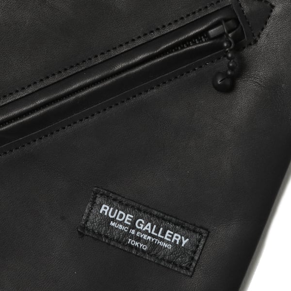 7INCH SHOULDER BAG (BLACK/BLACK) / RUDE GALLERY