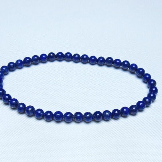 ラピスラズリ ブレスレット 4mm 一点物 メール便可 [M便 1/10] 111-48464