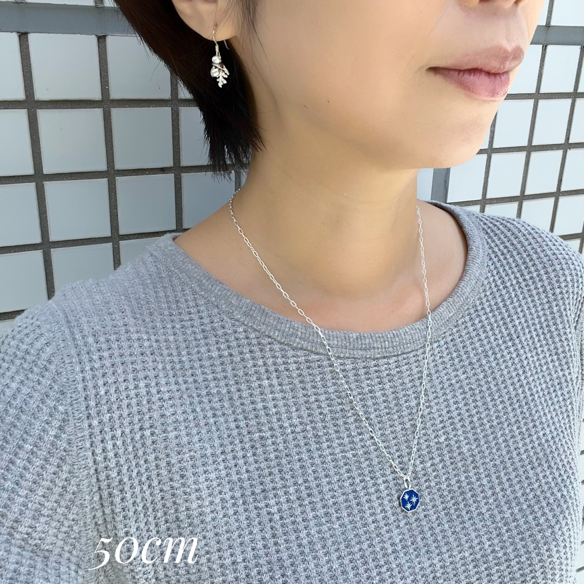 美品 iolom Enamel Necklace\"Dark Blue\" 美品 iolom Enamel Necklace