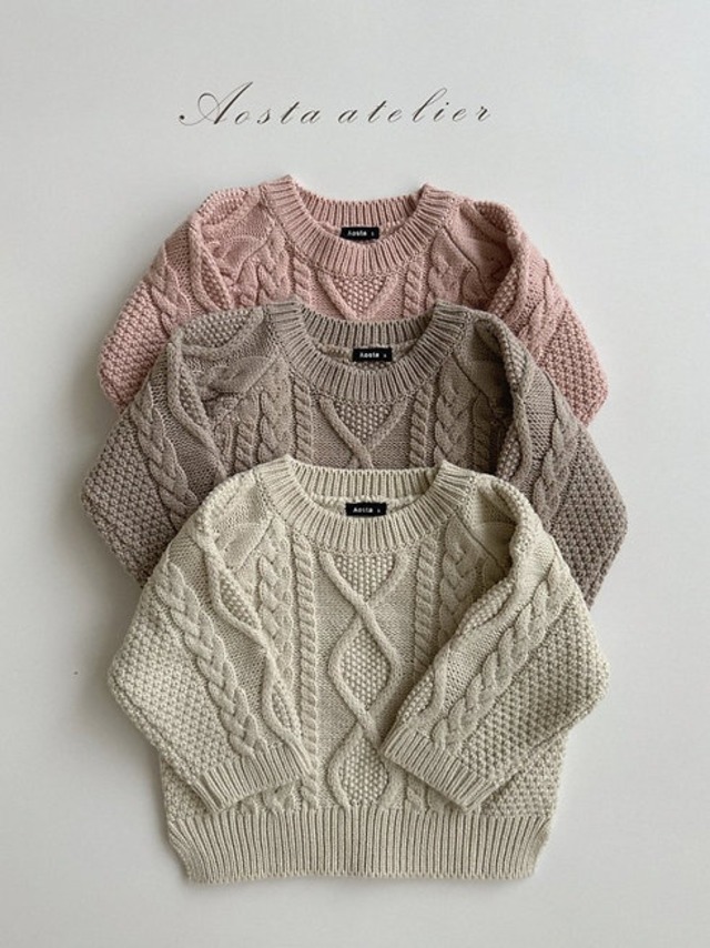 #【即納】AOSTA / knitpullover