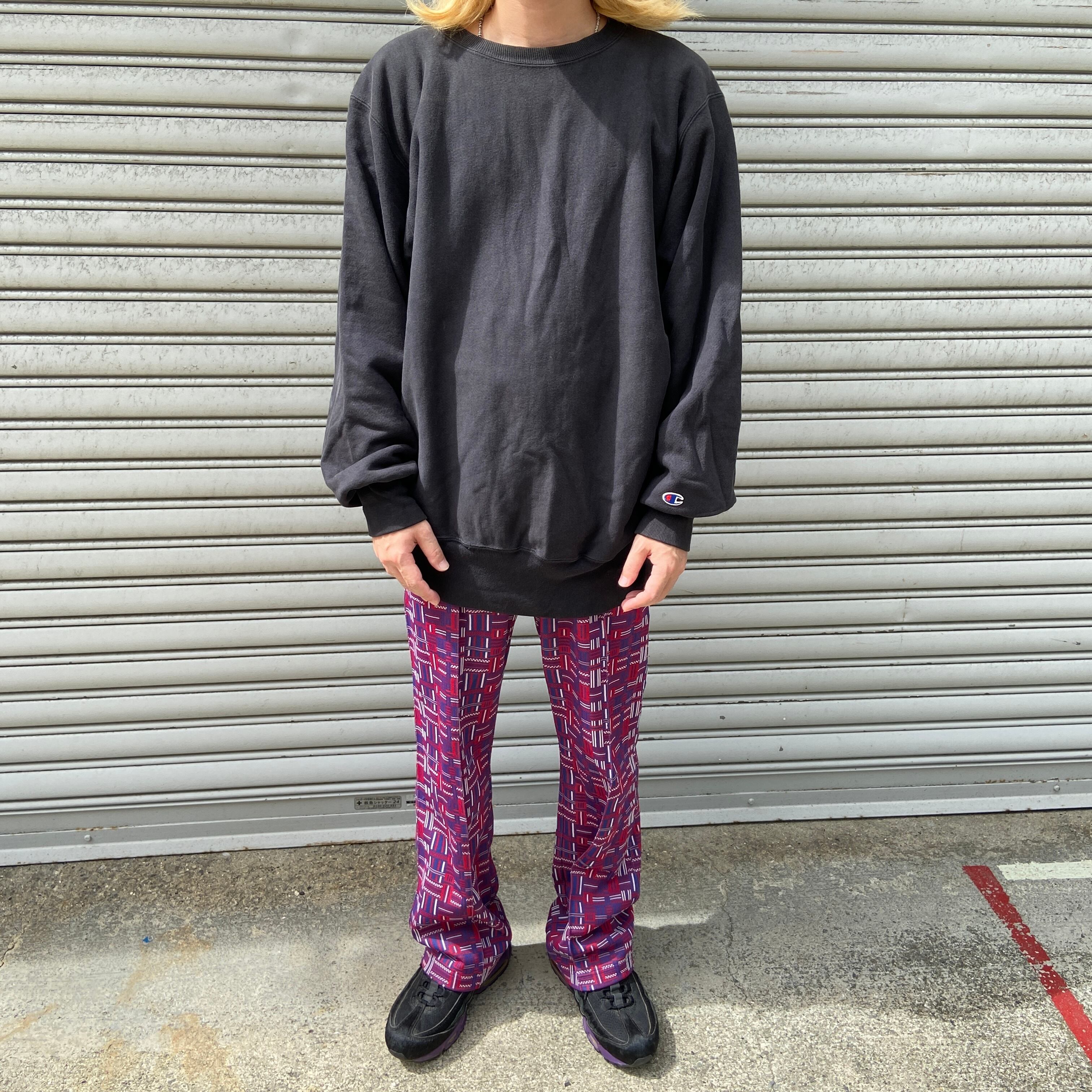 Champion リバースウィーブ 目無し チャンピオンスウェット 黒 XL  