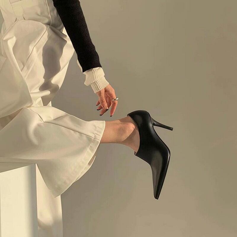 pointed stiletto high heel shoes W00163