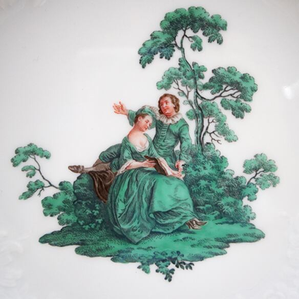 マイセン Meissen グリーンワトー 皿 プレート アンティーク マイセン Meissen グリーンワトー 皿 プレート アンティーク