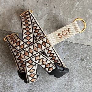 ハーネス ネーム刺繍 Tribal camel black