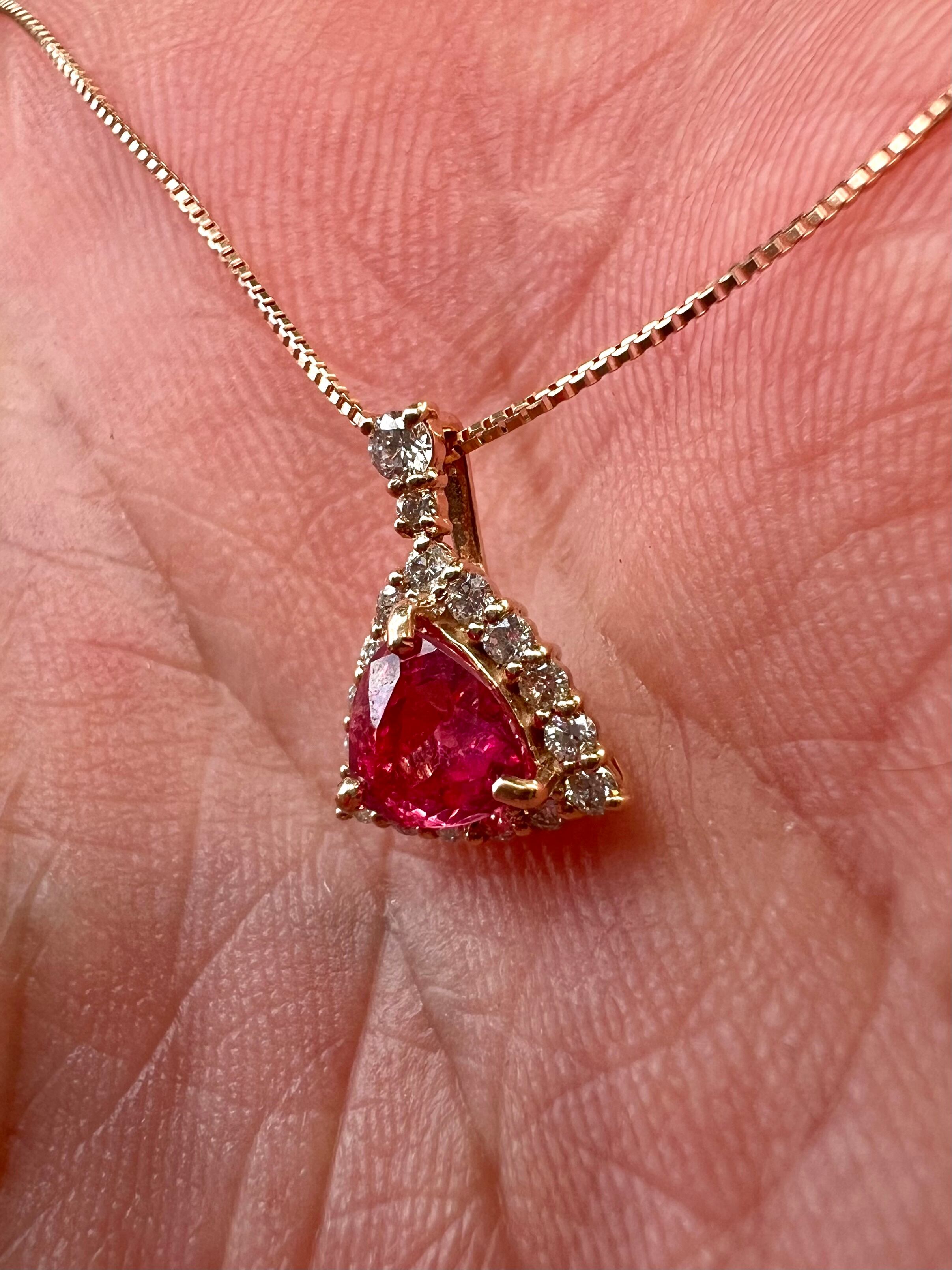 超高発色！AYANA SPINEL 鮮やかアヤナスピネルHOT PINK K18PGダイヤモ