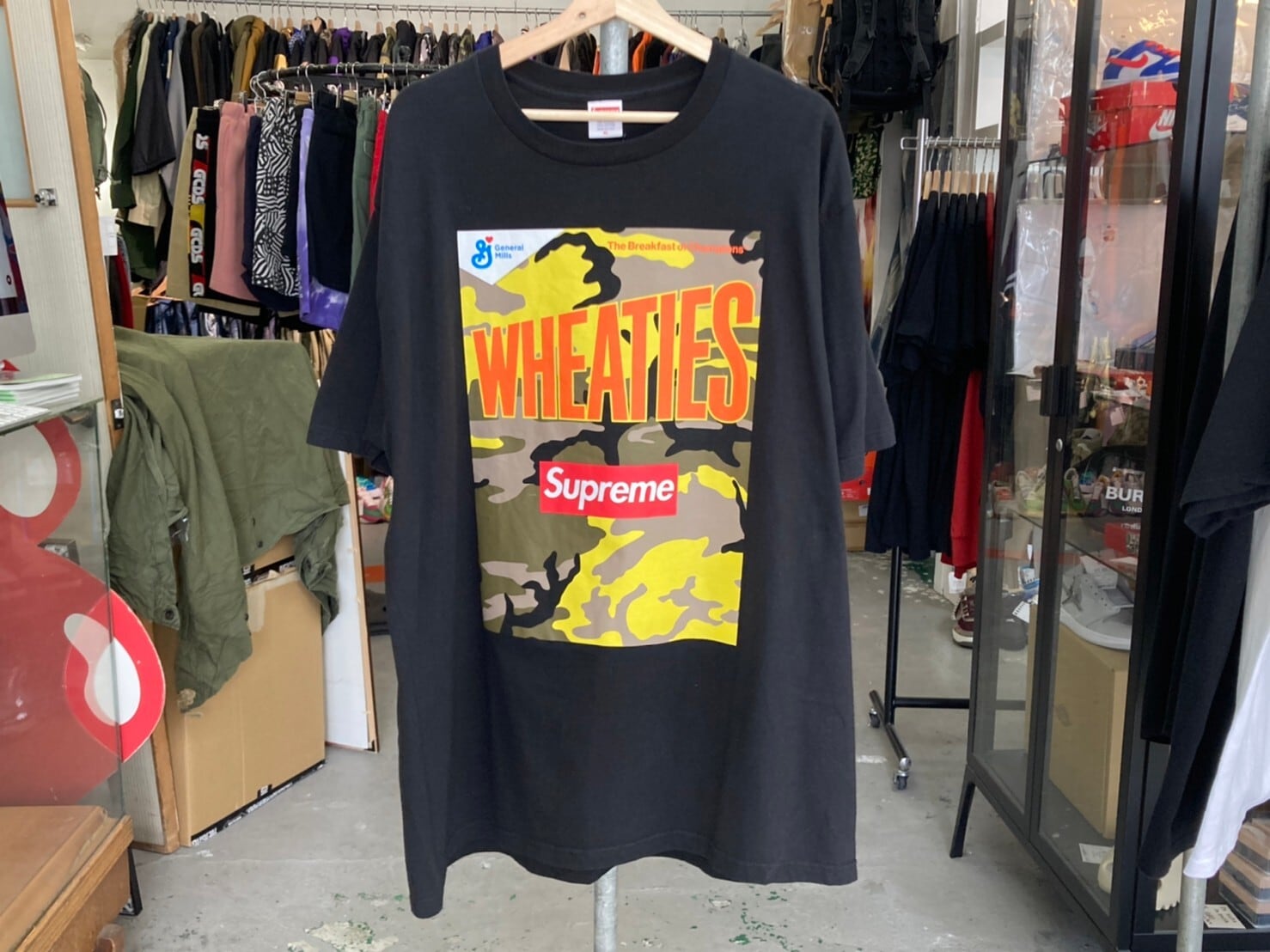 Supreme/Wheaties Tee Black XLarge | www.hartwellspremium.com