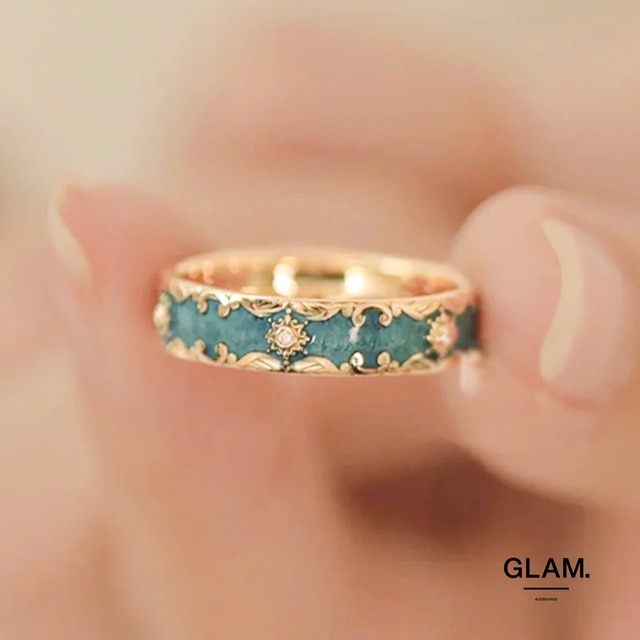 ヴィンテージエメラルドリング