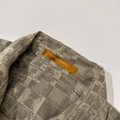 LANCEL ランセル チェック調 総柄 半袖シャツ サイズ M /メンズ/日本製/柄シャツ/ポケット付き