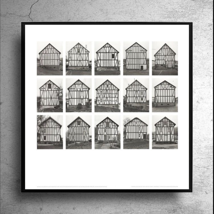 写真家『ベルント&ヒラ・ベッヒャー Becher』ドイツ現代美術館制作ポスター