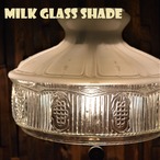 ホワイトオパール ミルクガラスシェード クイックライト WHITE OPAL MILK GLASS SHADE for QUICK-LITE コールマン テーブルランプ CQ 10インチ ホルダー