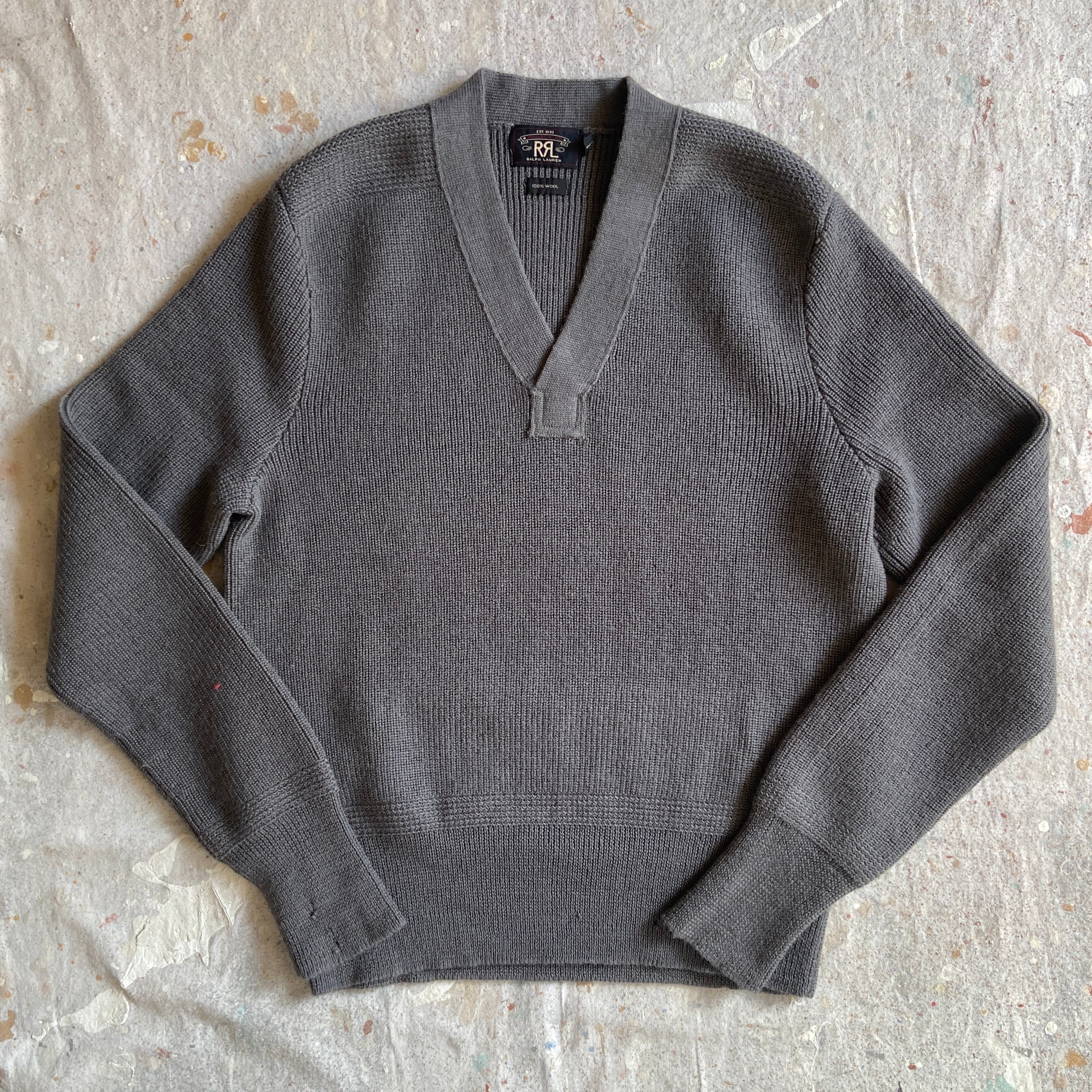 RRL Ralph Lauren Knit Wool Sweater XL G093