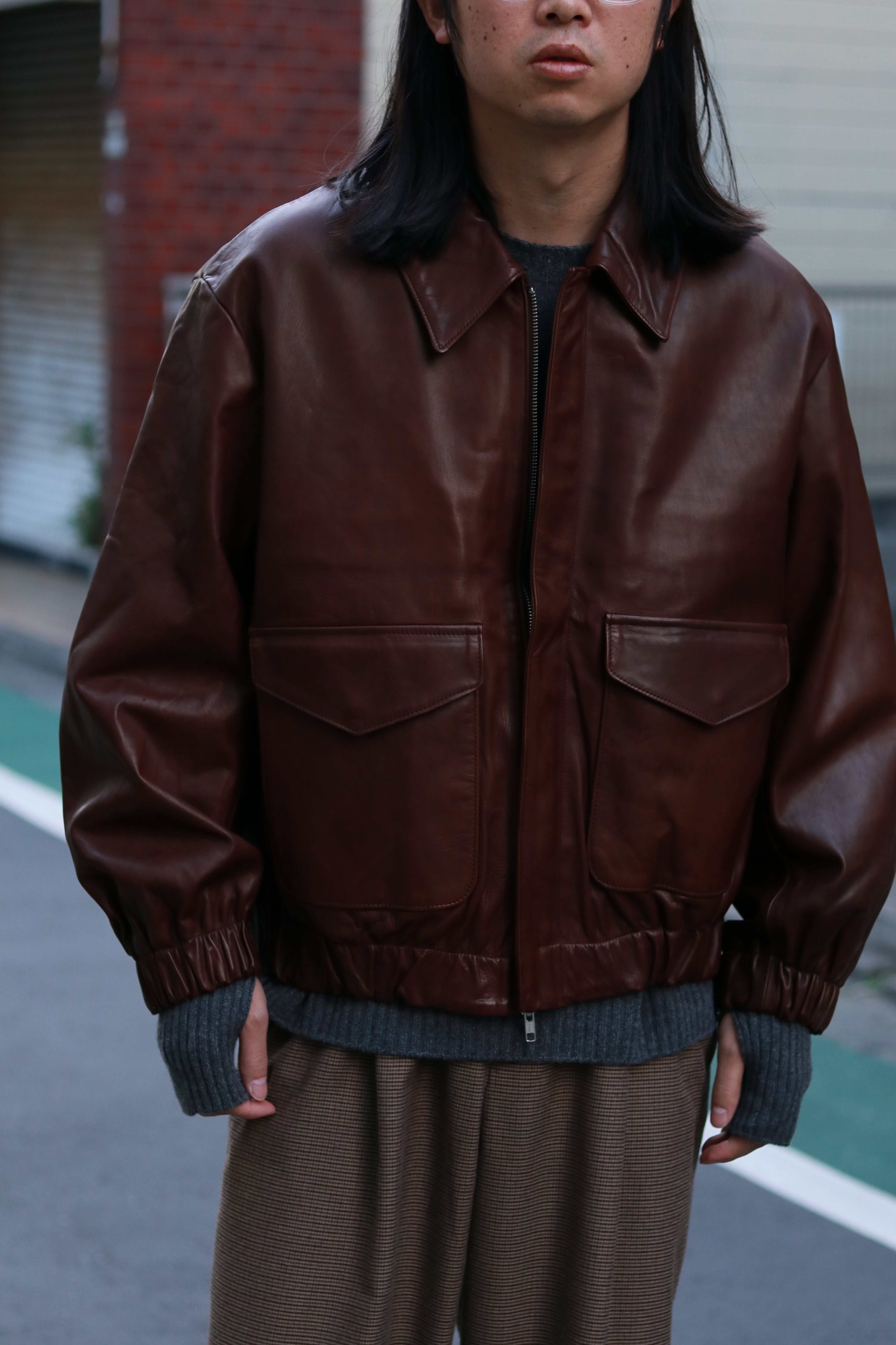 ジャケット・アウター superNova. Leather jacket-Horse hide superNova. 