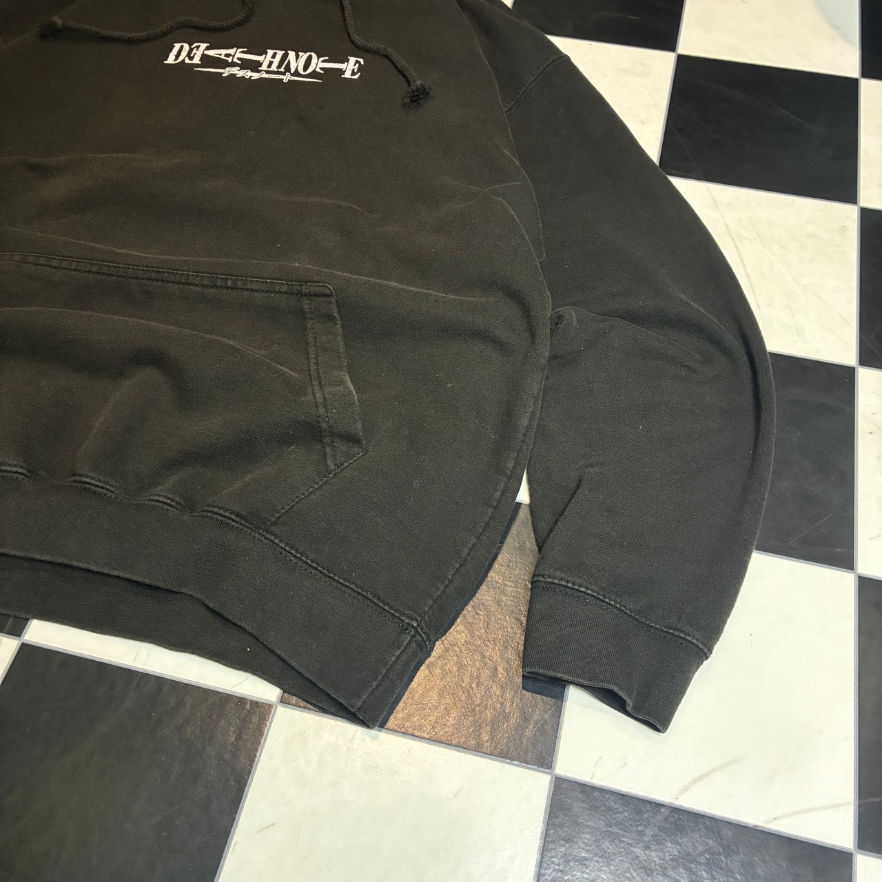 DEATH NOTE オフィシャルプルオーバーパーカー デスノート キラ&リューク 黒