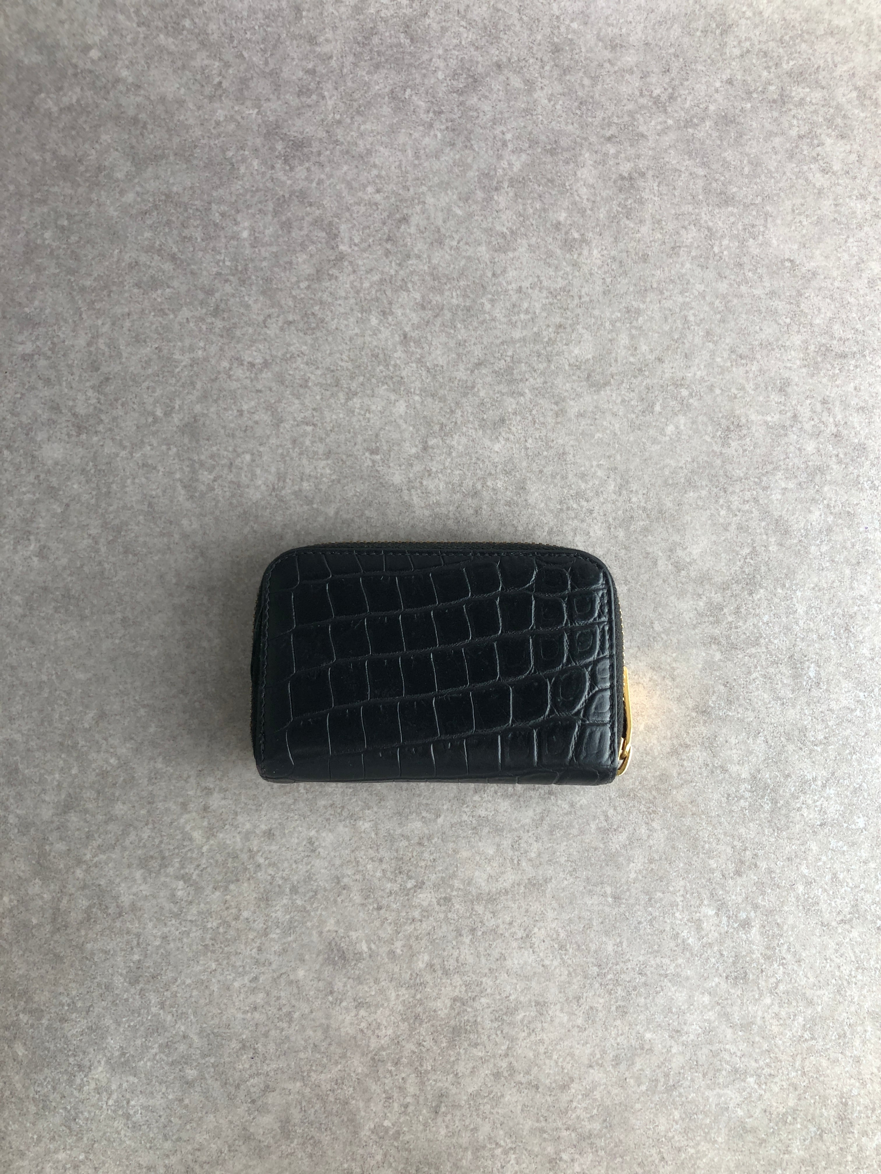 Yves Saint Laurent イヴ・サンローラン 財布 ブラック YSL レザー