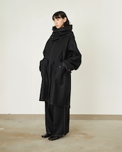 i’m here - with PIPING : M-65 Coat :Black|表裏ダブルパイピング/2WAYフード