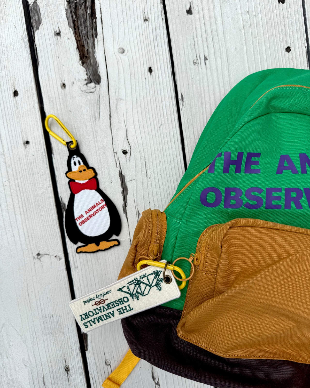 【THE ANIMALS OBSERVATORY GOODS】BLACK PLAICE PINGUIN KEY CHAIN