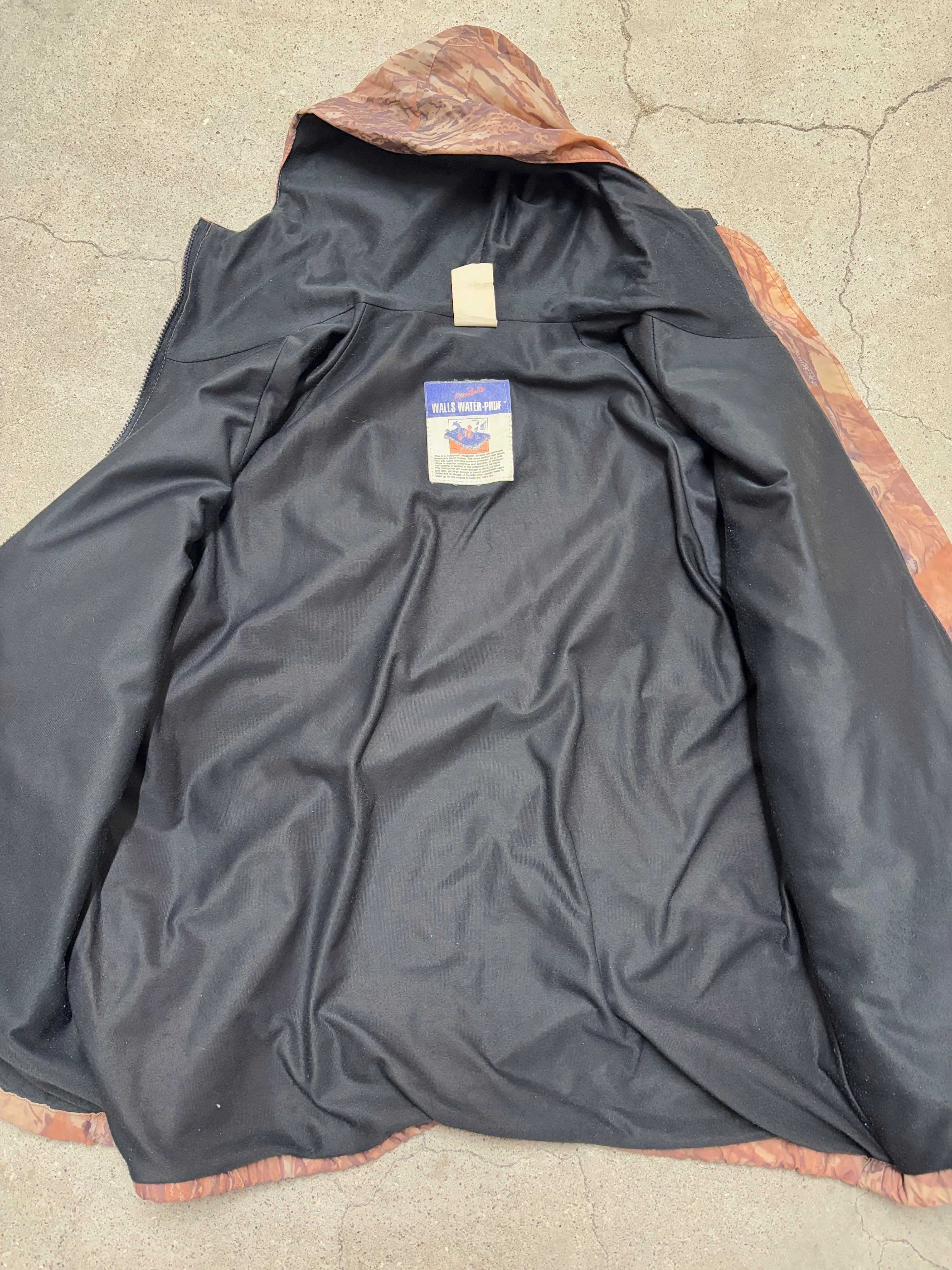 90s OLD STUSSY×Walls/Real Tree camo Nylon parka/USA製/XL/リアル