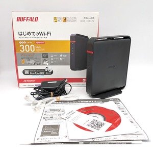BUFFALO(バッファロー)・Wi-Fiルーター・無線LAN・300Mbps・WHR-300HP2・No.240425-29・梱包サイズ60