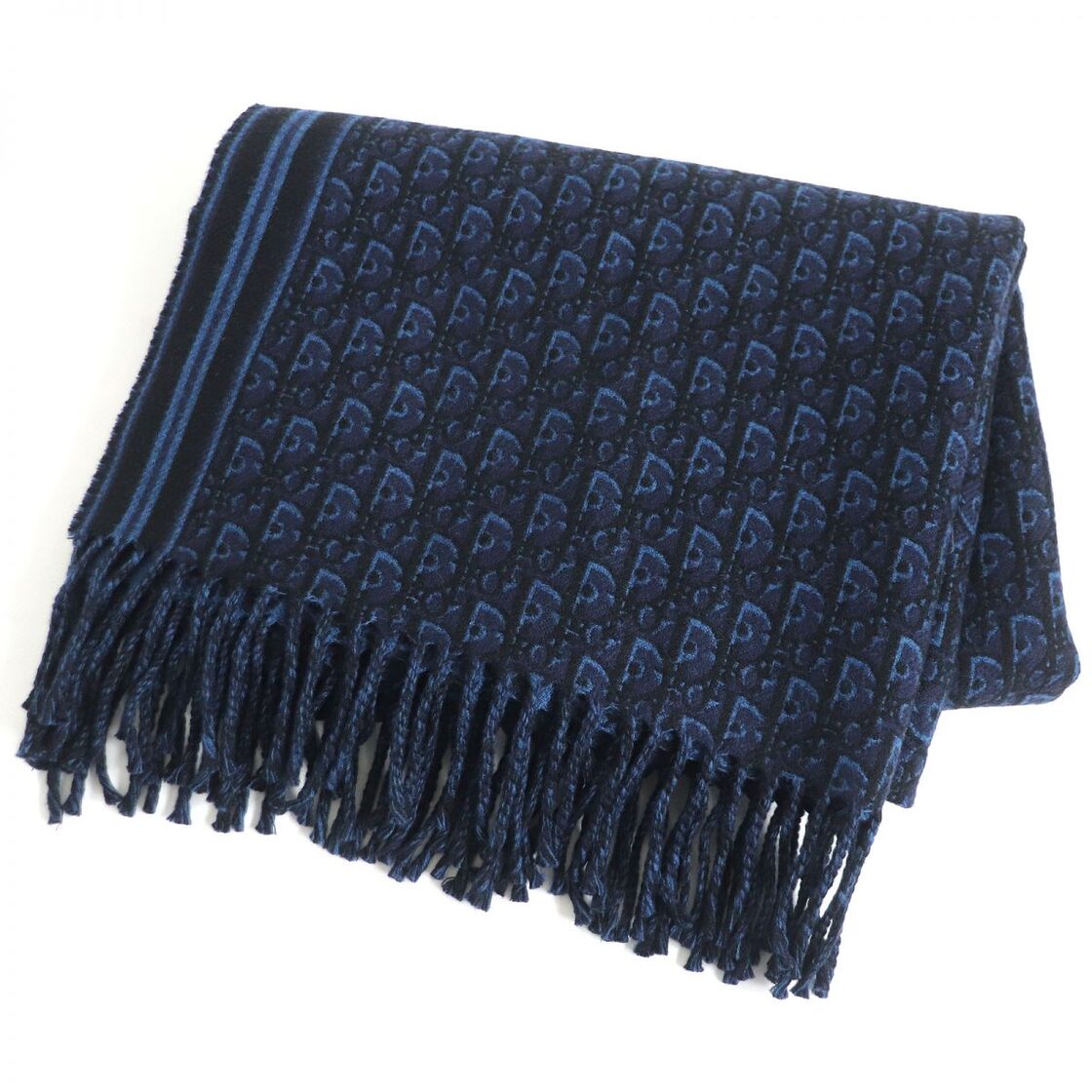 極美品□20SS DIOR ディオール オム 93E0017A0229 オブリーク ロゴ総柄  