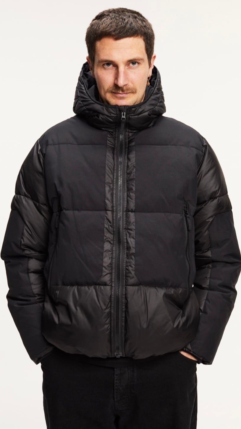 POP TRADING COMPANY -Puffer Jacket- :BLACK,