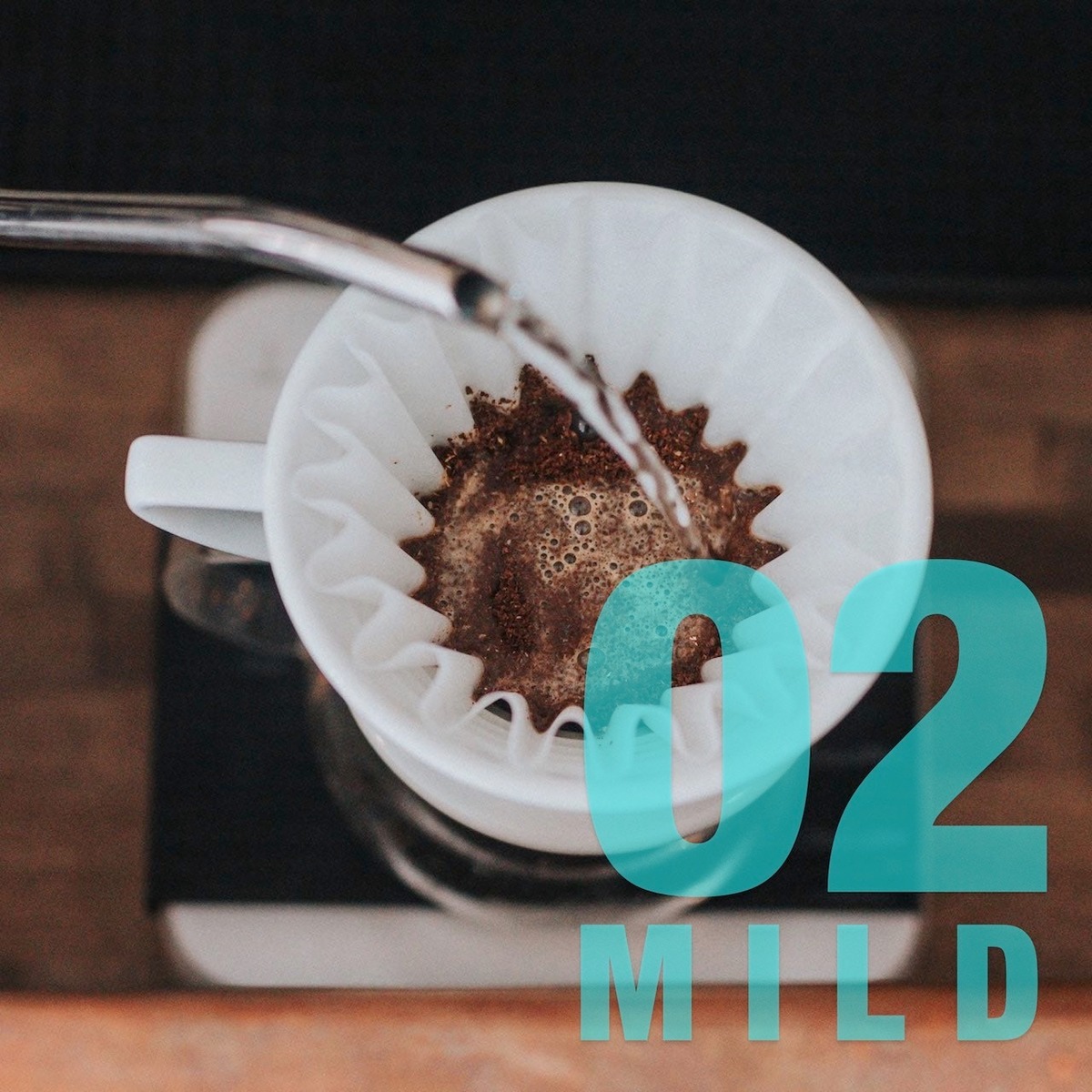 【粉（中細挽き）】02 ハーフデカフェコーヒー バランスの良いマイルドな味わい（100g x 2袋） Half Decaf Coffee