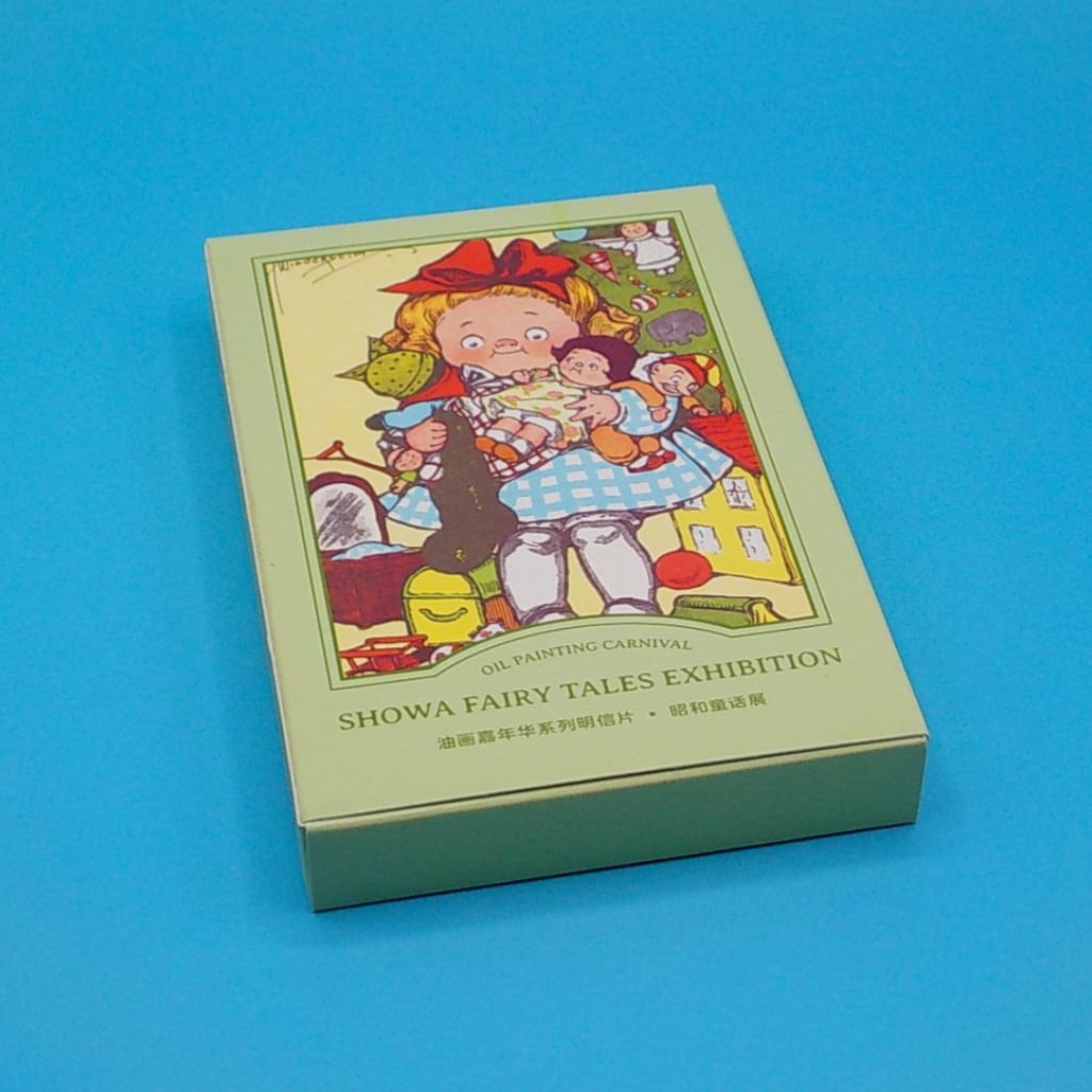 ビンテージ系ポストカード スイーツのレシピやレトロアニマル、女の子