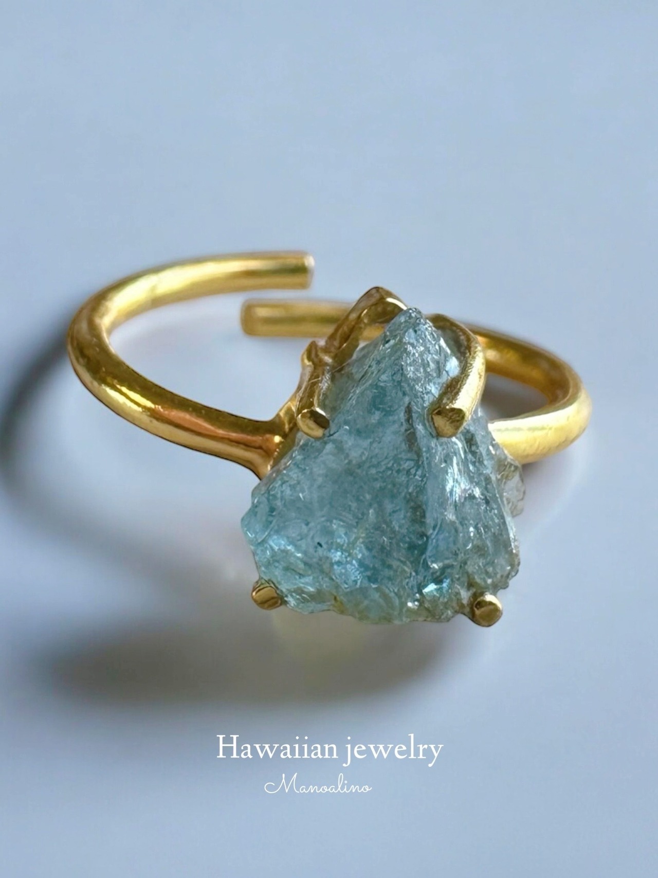 Gem stone Aquamarine ring(ブラジル産アクアマリンリング、指輪)