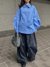 MMG149PEC 裾ロールアップパンツ