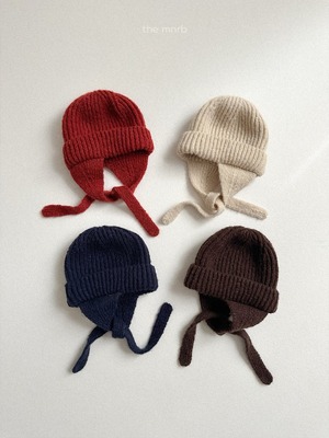 《予約/送料無料》round hat with ears / minirobe