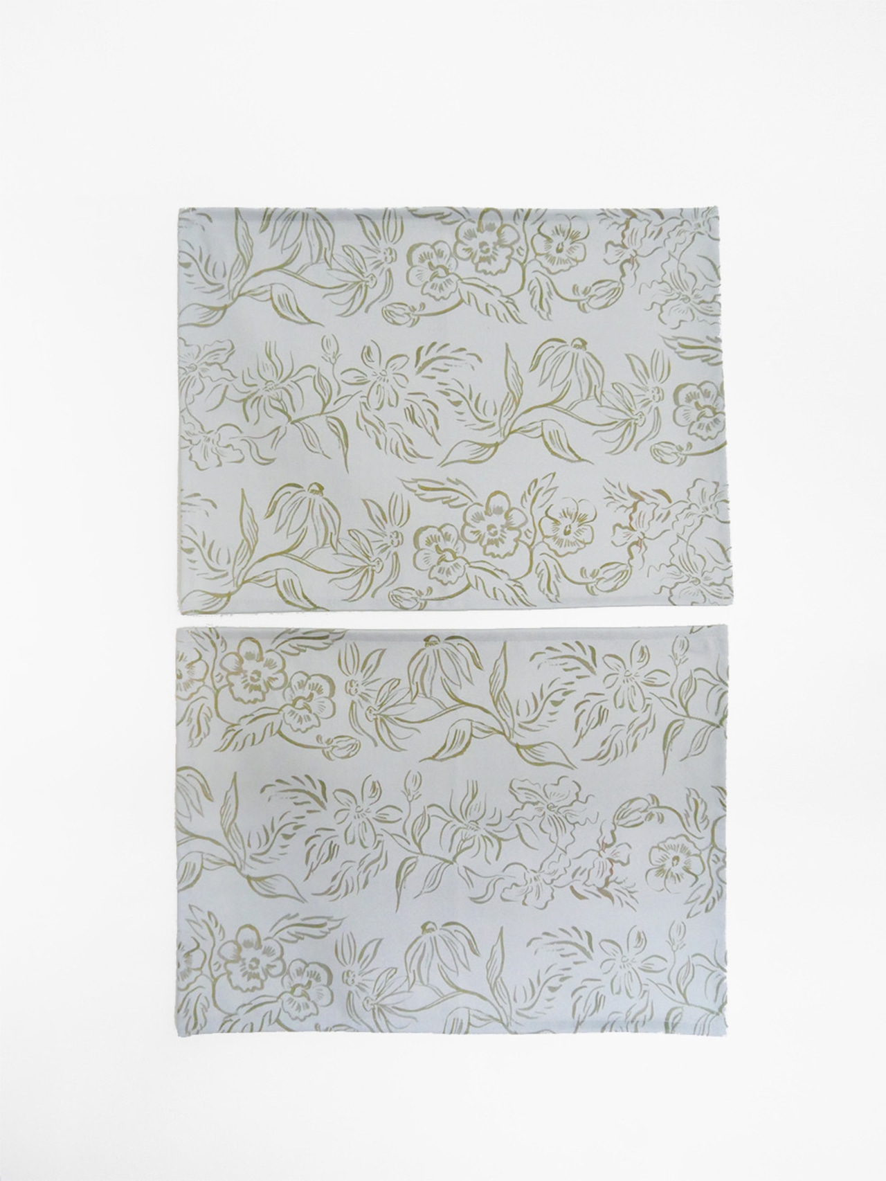 drawing print place mat mintgray