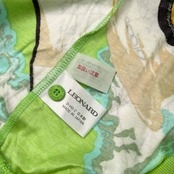 LEONARD レオナール 地図柄 総柄 半袖 ポロシャツ サイズ M /グリーン/コットン/レディース