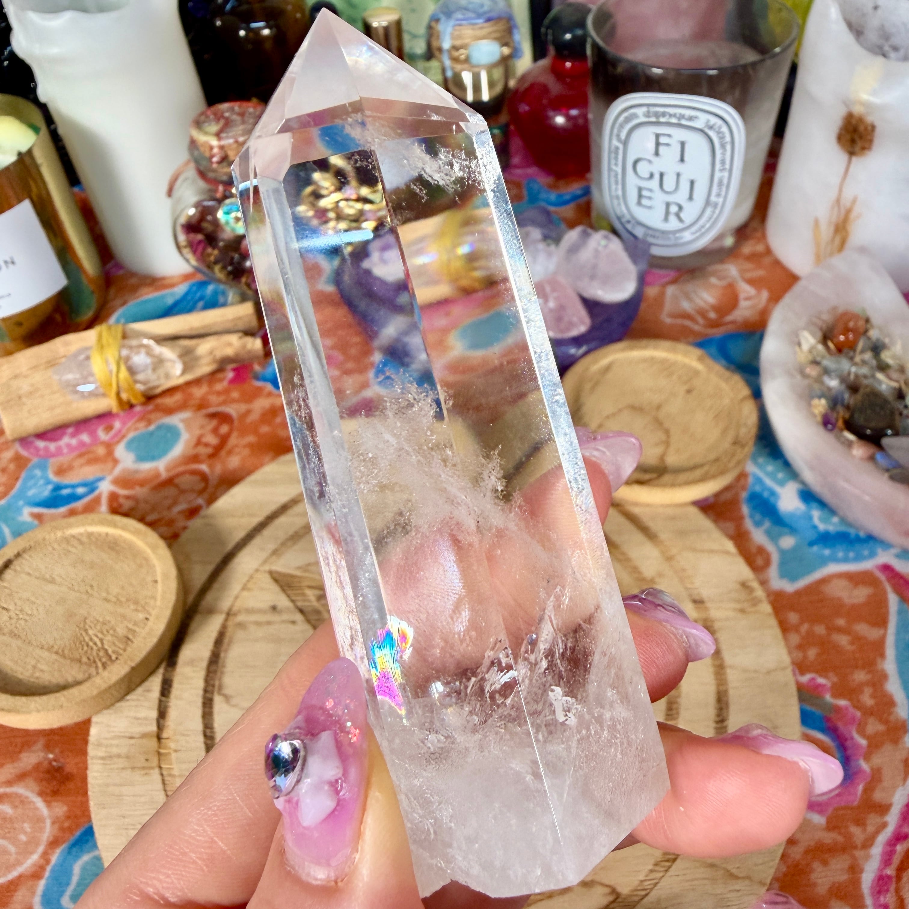 魔女の祭壇】 水晶 / クリアクォーツ の ポイントタワー A
