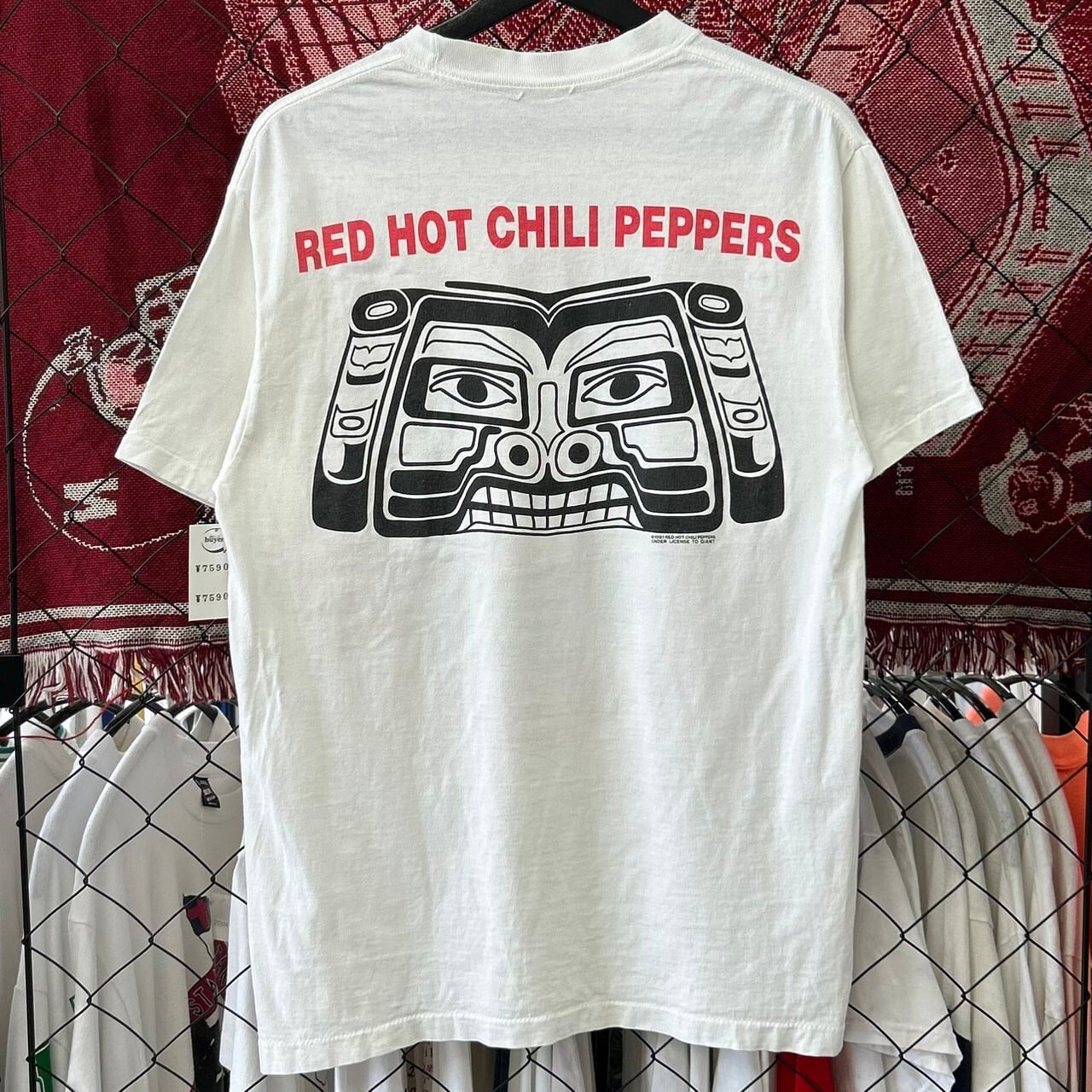 90s レッドホットチリペッパーズ バンド系 半袖Tシャツ デザイン