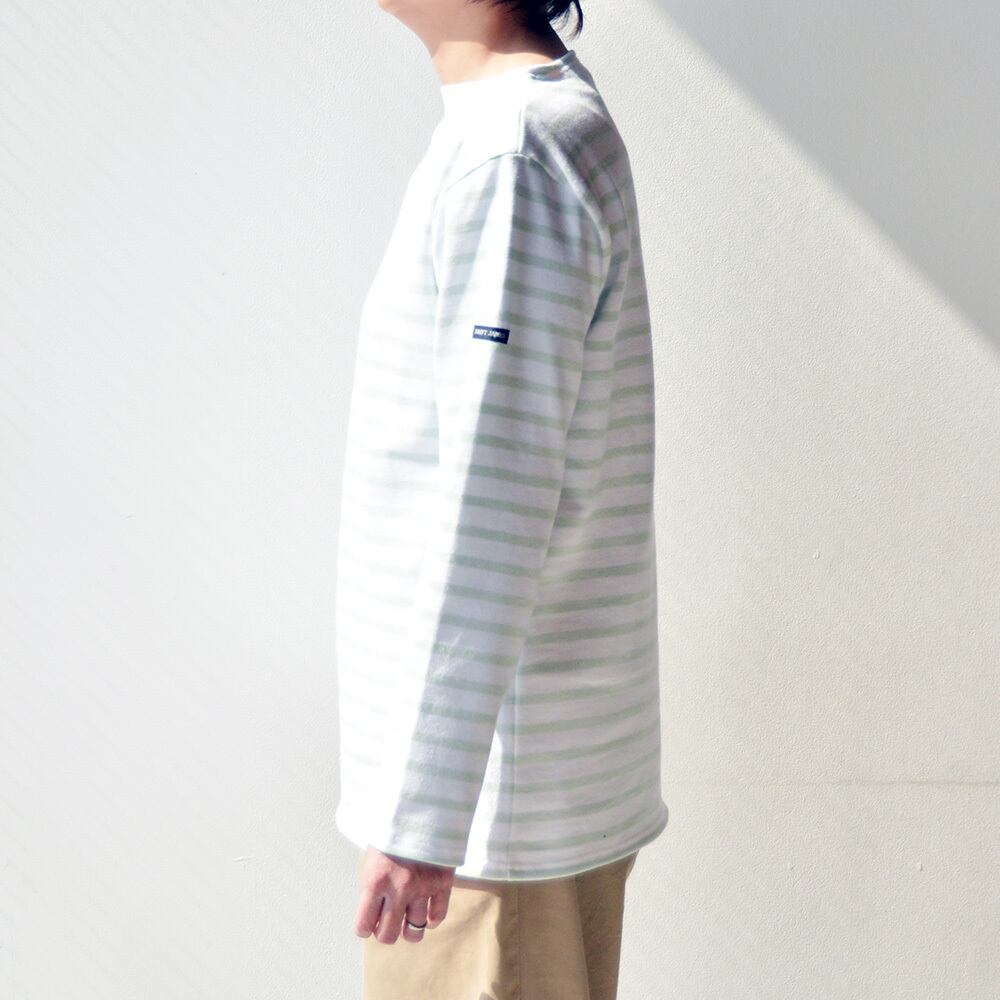 セントジェームス SAINT JAMES ボーダーシャツ(OUESSANT)NEIGE/WATERMELON【レターパックプラス可】